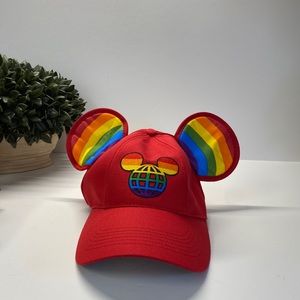 NEW With Tag PRIDE Disney Parks Mickey Ear Baseball Hat Rainbow LGBTQ